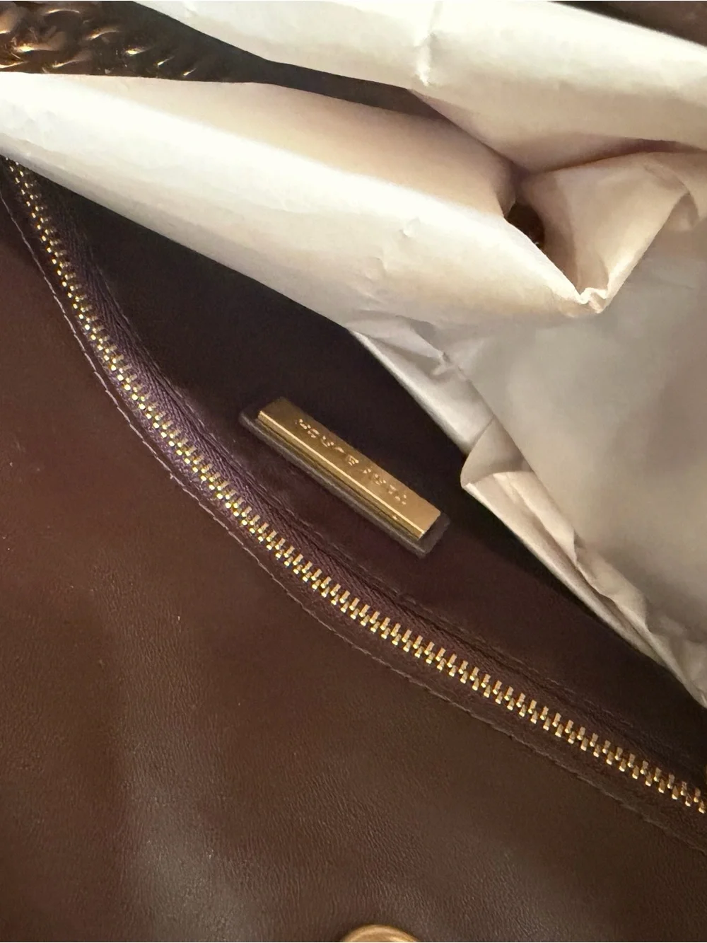 Tory Burch quilted suede